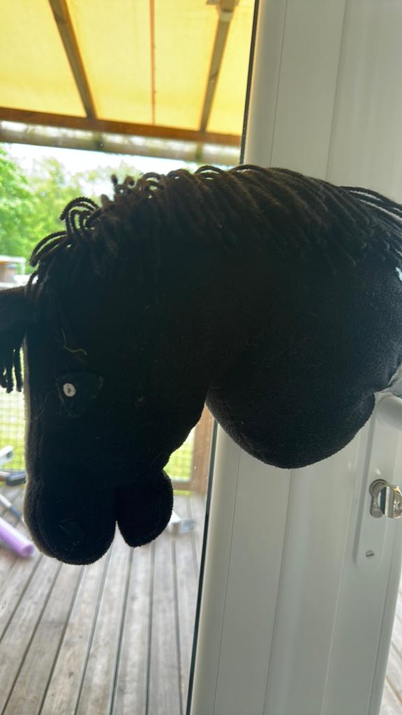 Zwarte hobbyhorse, Verzamelen, Ophalen of Verzenden, Gebruikt