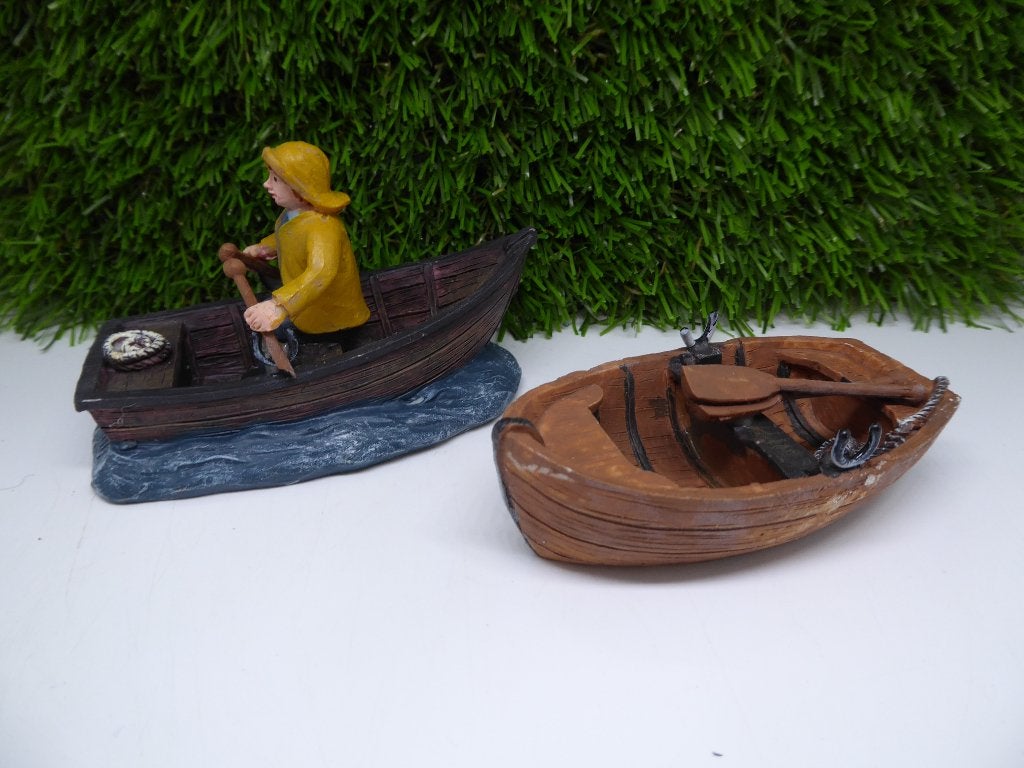 Dickensville - Roeiboot - set van 2 - Ik ruim alles op, Diversen, Kerst, Nieuw, Ophalen of Verzenden