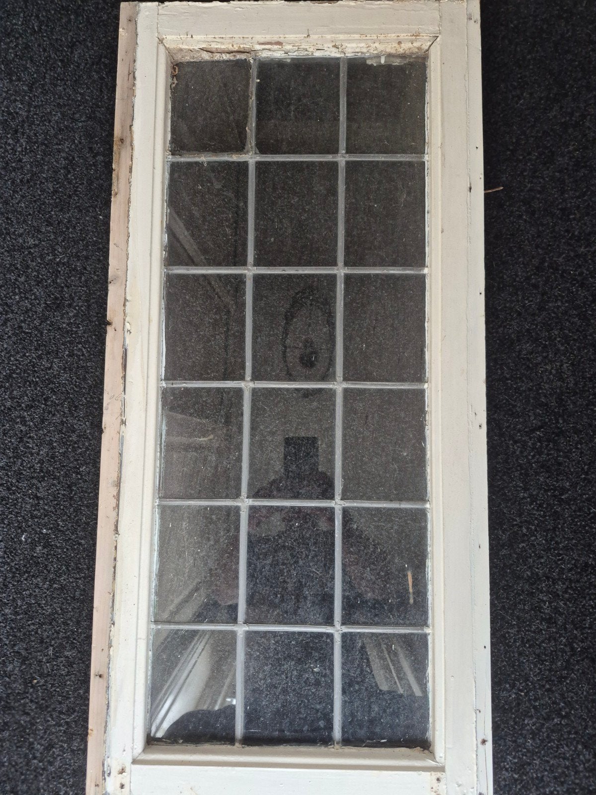 tekoop glas in lood raam, Doe-het-zelf en Verbouw, Glas en Ramen, Gevelraam of Ruit, Minder dan 80 cm, Ophalen of Verzenden, Minder dan 80 cm
