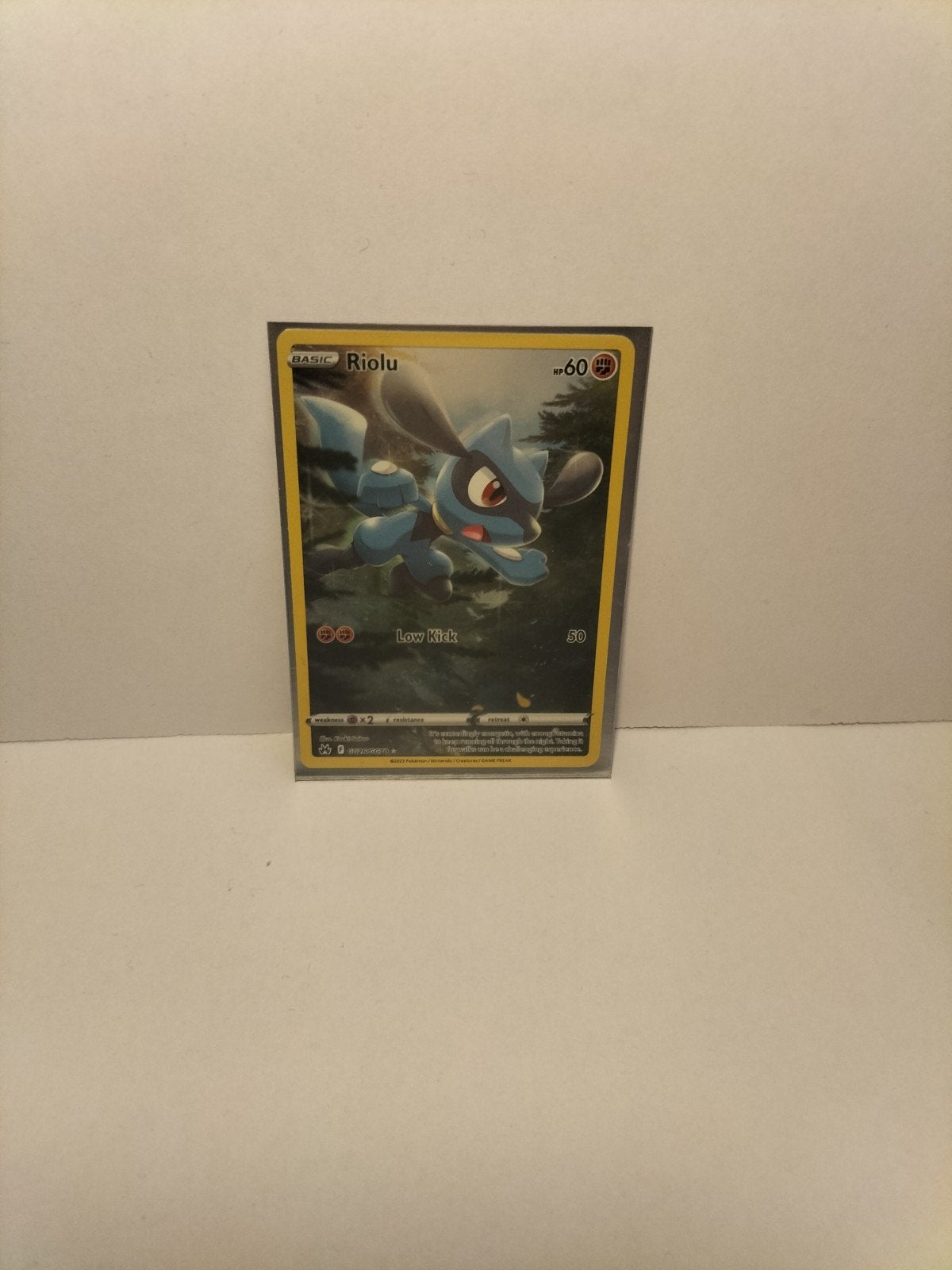 Pokémon Kaart Riolu full art., Verzenden, Zo goed als nieuw, Losse kaart