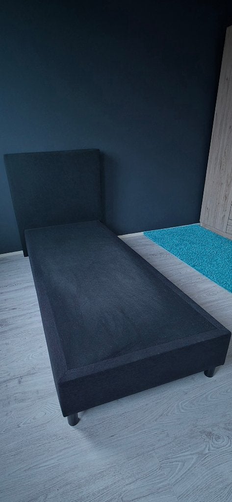 Eenpersoons boxspring, Ophalen, Gebruikt, Eenpersoons, 80 cm