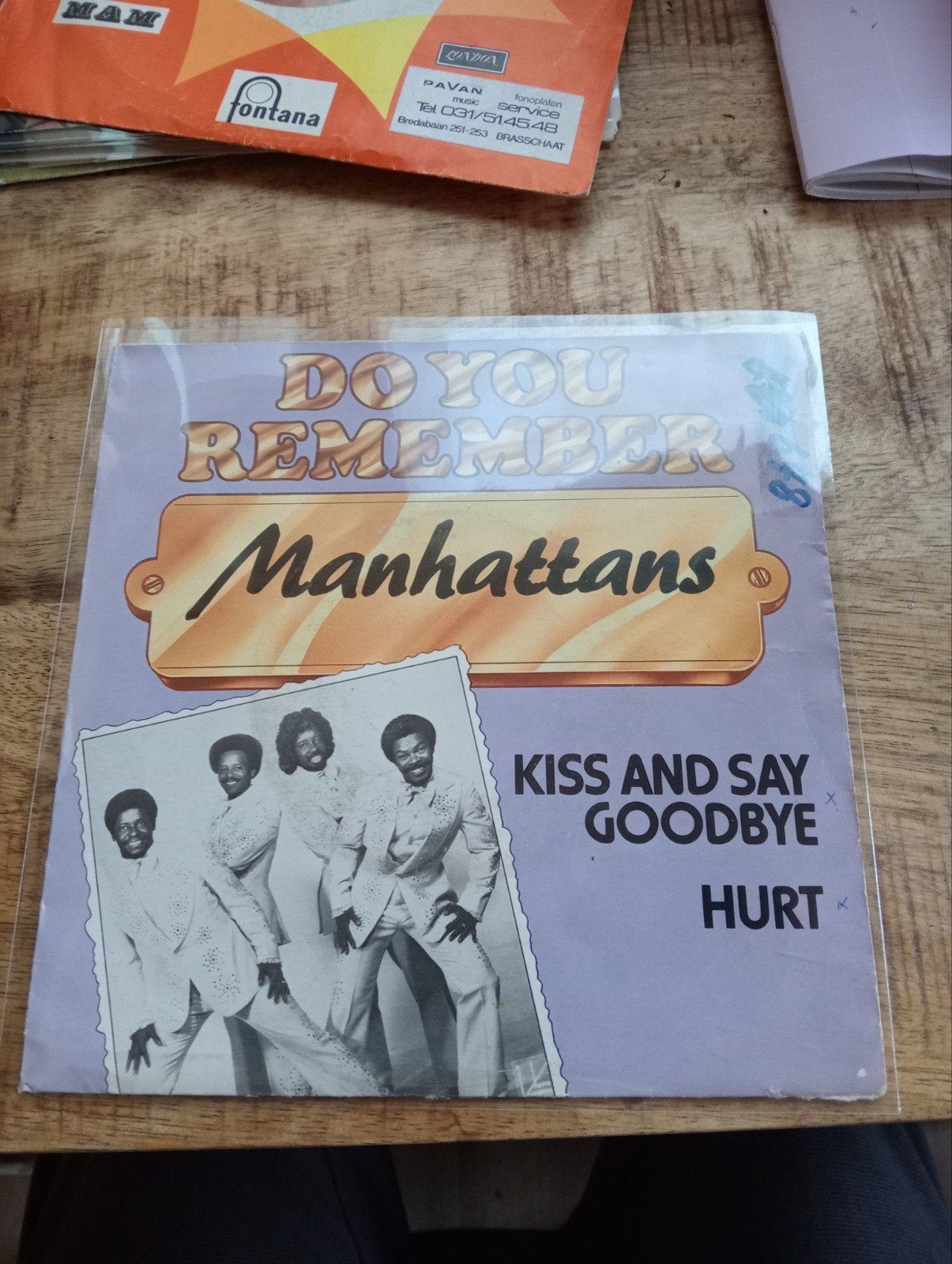 manhattans - kiss and say goodbye, Ophalen of Verzenden, Zo goed als nieuw, Pop