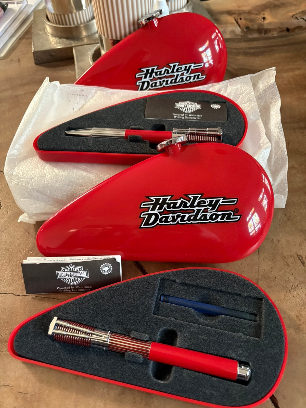 Waterman Harley davidson vulpen en balpen, Nieuw, Met doosje, Ophalen of Verzenden, Vulpen