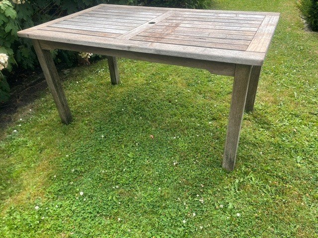 HARDHOUTEN TUINTAFEL, Tuin en Terras, Tuintafels, Gebruikt, Rechthoekig, Hout, Ophalen
