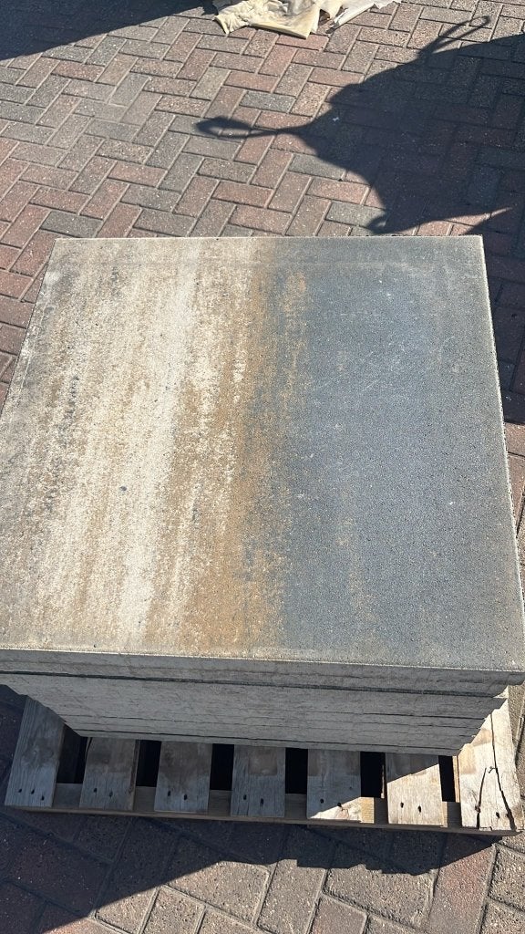 Restpartij tegels 80x80x6 cm - 40m2 - Geschikt voor oprit, Ophalen, Zo goed als nieuw, 10 m² of meer, Beton