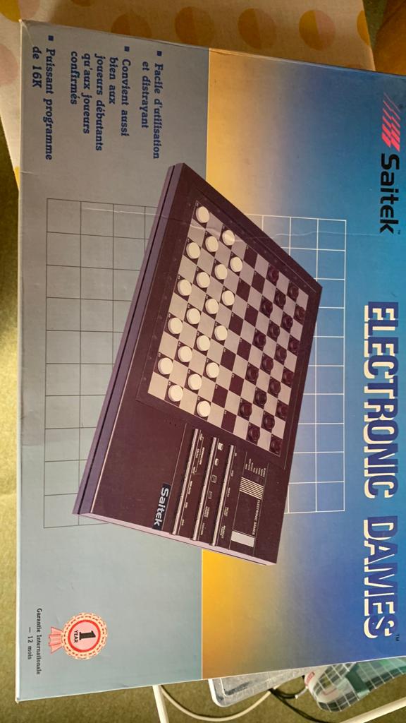 Saitek elektronisch damspel, Een of twee spelers, Ophalen of Verzenden, Zo goed als nieuw