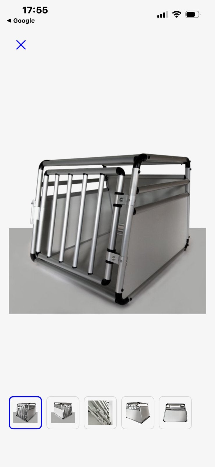 Topmast Autobench Hond 82 x 61 x 62 cm Aluminium, Ophalen, Zo goed als nieuw
