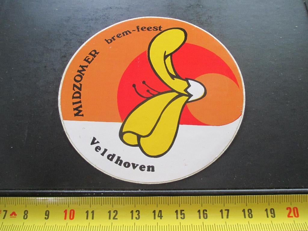 sticker Veldhoven MIDZOMER brem - feest *, Ophalen, Zo goed als nieuw