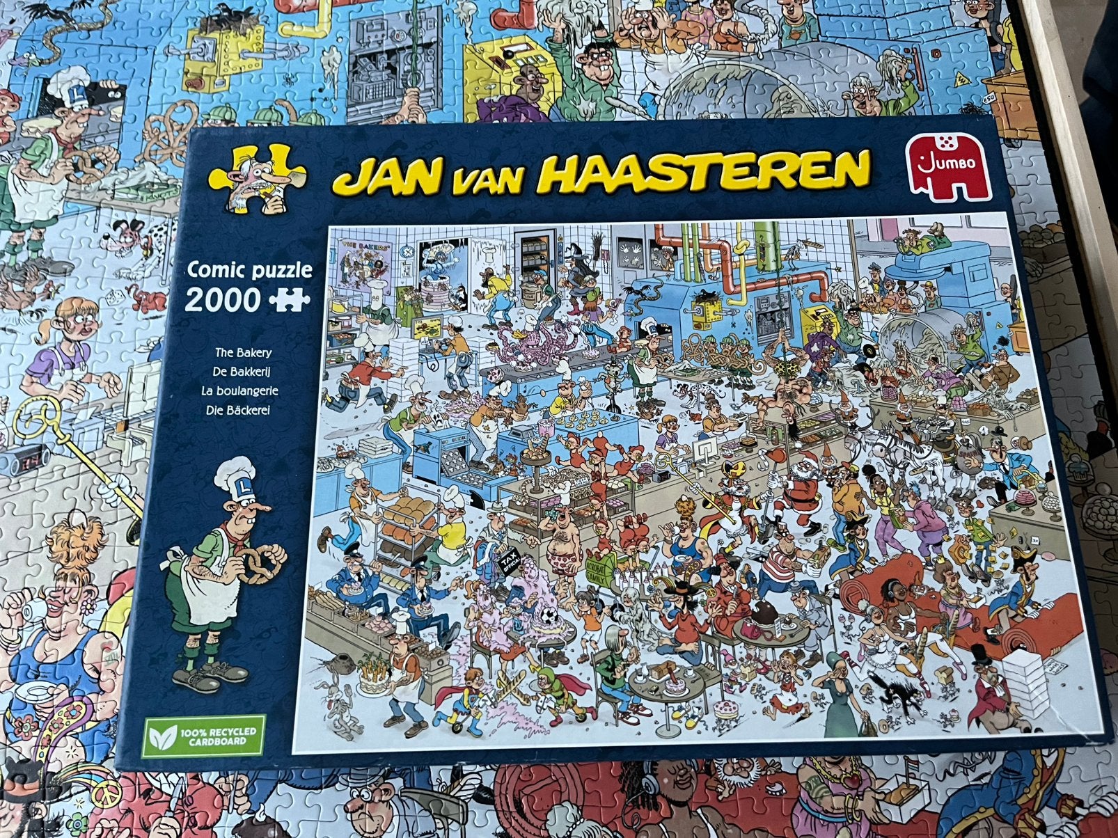 Jan van Haasteren puzzel De Bakkerij 2000, Ophalen of Verzenden, Meer dan 1500 stukjes, Zo goed als nieuw