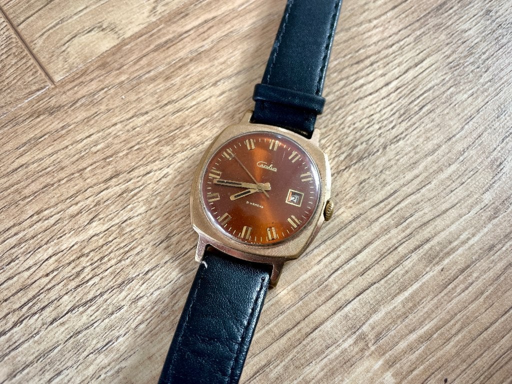 Vintage Sovjet horloge (Slava - 1976), Overige merken, Overige materialen, Polshorloge, Ophalen of Verzenden
