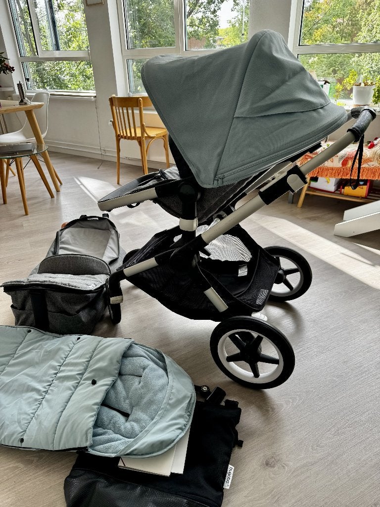 Bugaboo Fox 2 Combiwagen met Reiswieg en Voetenzak, Ophalen, Gebruikt, Bugaboo, Combiwagen