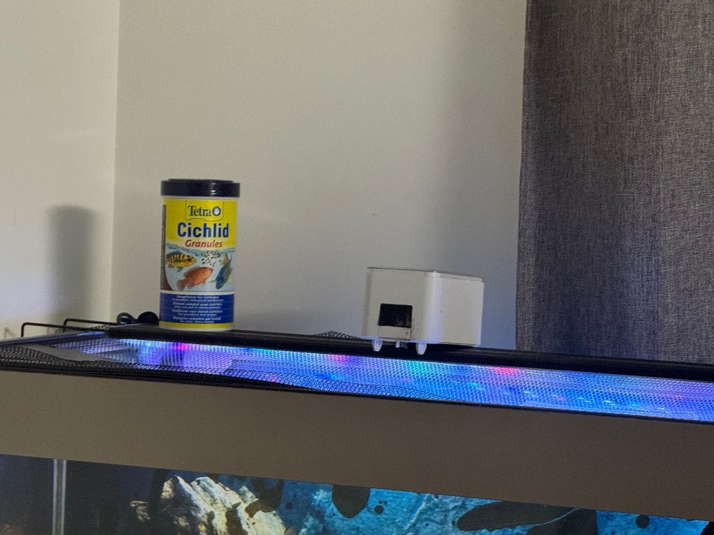Aquarium Complete- cabin- light-auto feed pump- malawi, Ophalen, Verwarming, Zo goed als nieuw, Gevuld zoetwateraquarium