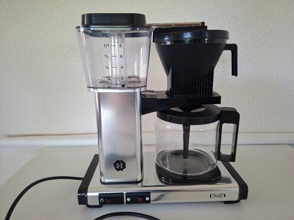 Mooie Douwe Egberts koffiezetapparaat technivorm, Gebruikt, 10 kopjes of meer, Koffiemachine, Gemalen koffie