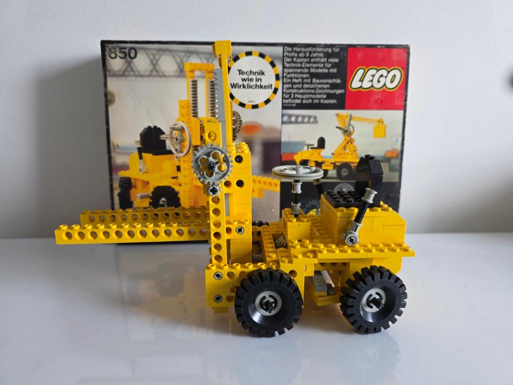 LEGO Technic 850 Vorkheftruck (1977) - Vintage Set, Kinderen en Baby's, Speelgoed | Duplo en Lego, Compleet, Gebruikt, Lego, Ophalen of Verzenden