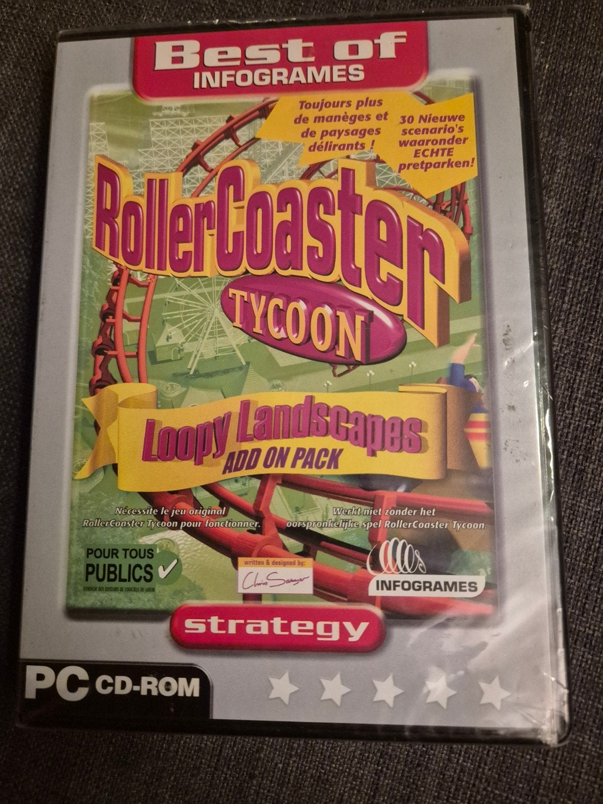 RollerCoaster Tycoon Loopy Landscapes PC CD-ROM Nieuw, Ophalen, 1 speler, Nieuw, Eén computer