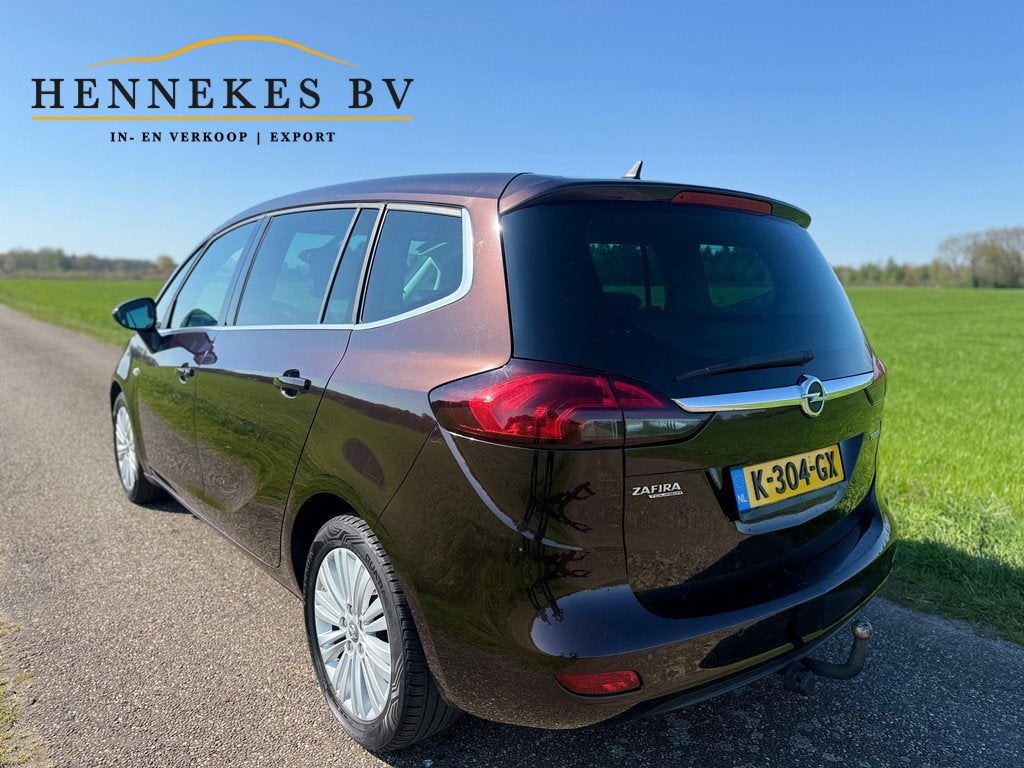 Opel Zafira Tourer 1.4 Cosmo 7p Automaat Pano, Auto's, Opel, Gebruikt, 4 cilinders, Bruin, Parkeersensor