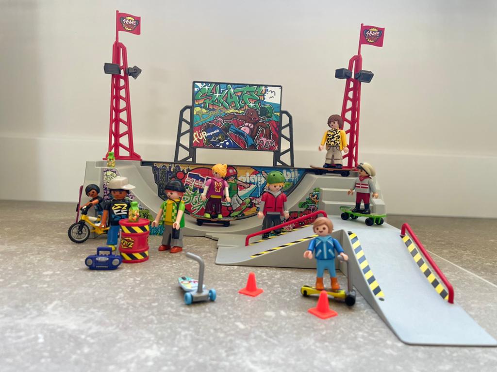 Skatebaan Playmobil, Ophalen, Gebruikt, Complete set