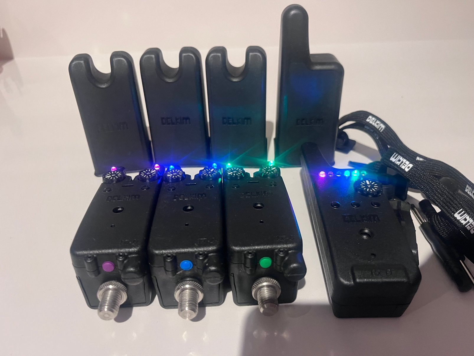 Delkim TXI D 3 + 1 paars, blauw, groen, Ophalen, Zo goed als nieuw, Complete set