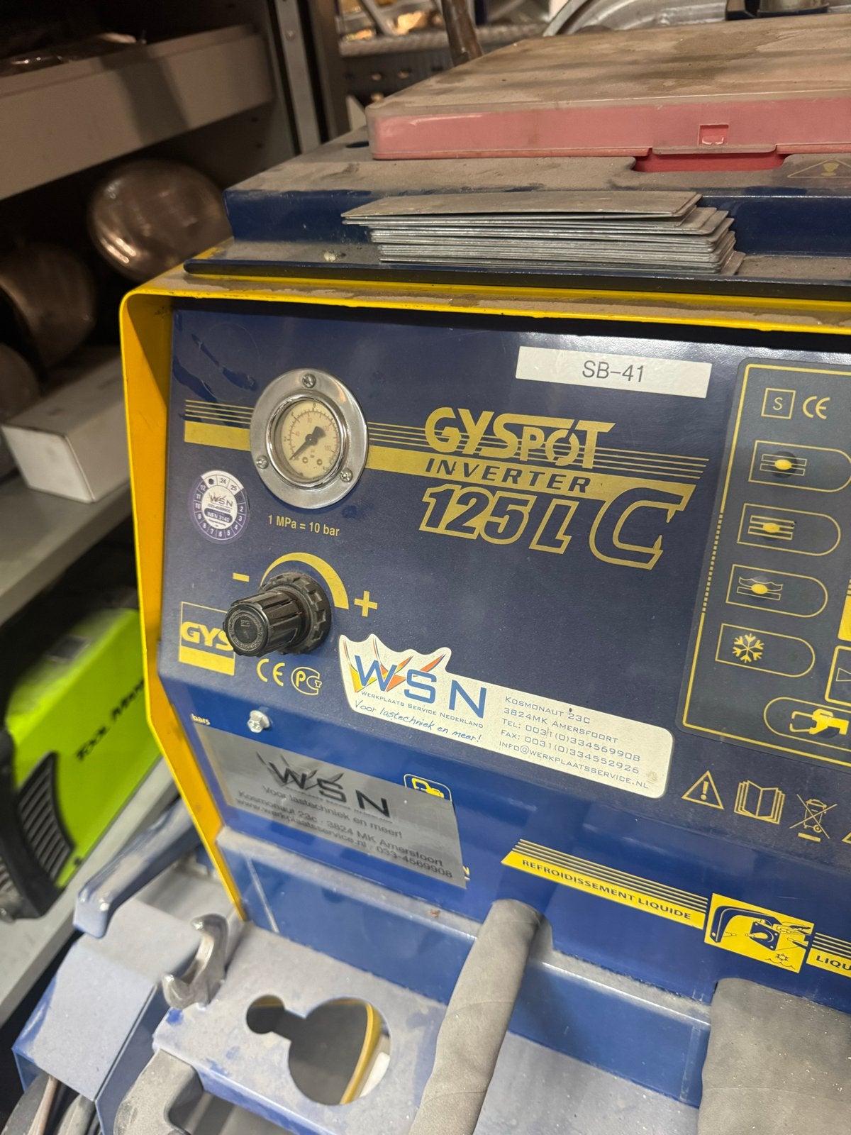 Gyspot Inverter 125L C Puntlasapparaat, Ophalen of Verzenden, Gebruikt, 250 ampère of meer, Inverter