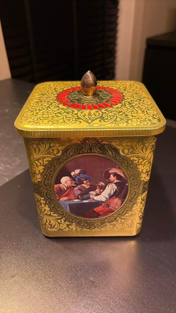 Vintage decoratief blik “Container Made in Holland, Verzamelen, Blikken, Ophalen of Verzenden, Gebruikt, Overige