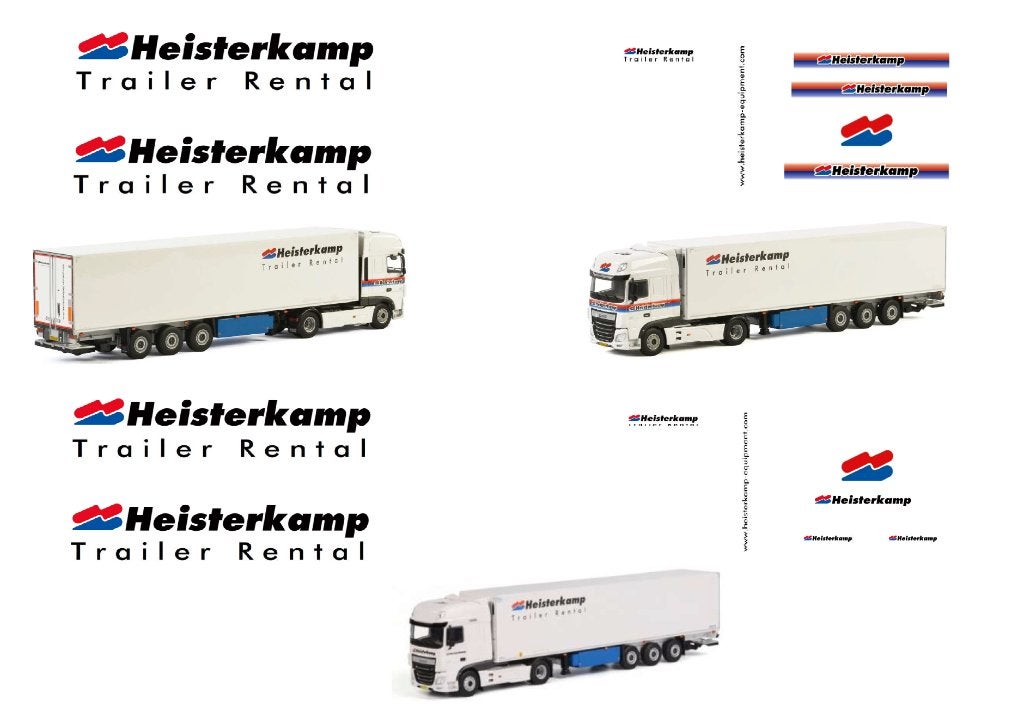 Vrachtauto decal 1:50 Heisterkamp transport Oldenzaal, Hobby en Vrije tijd, Verzenden, Nieuw, Bus of Vrachtwagen, Overige merken