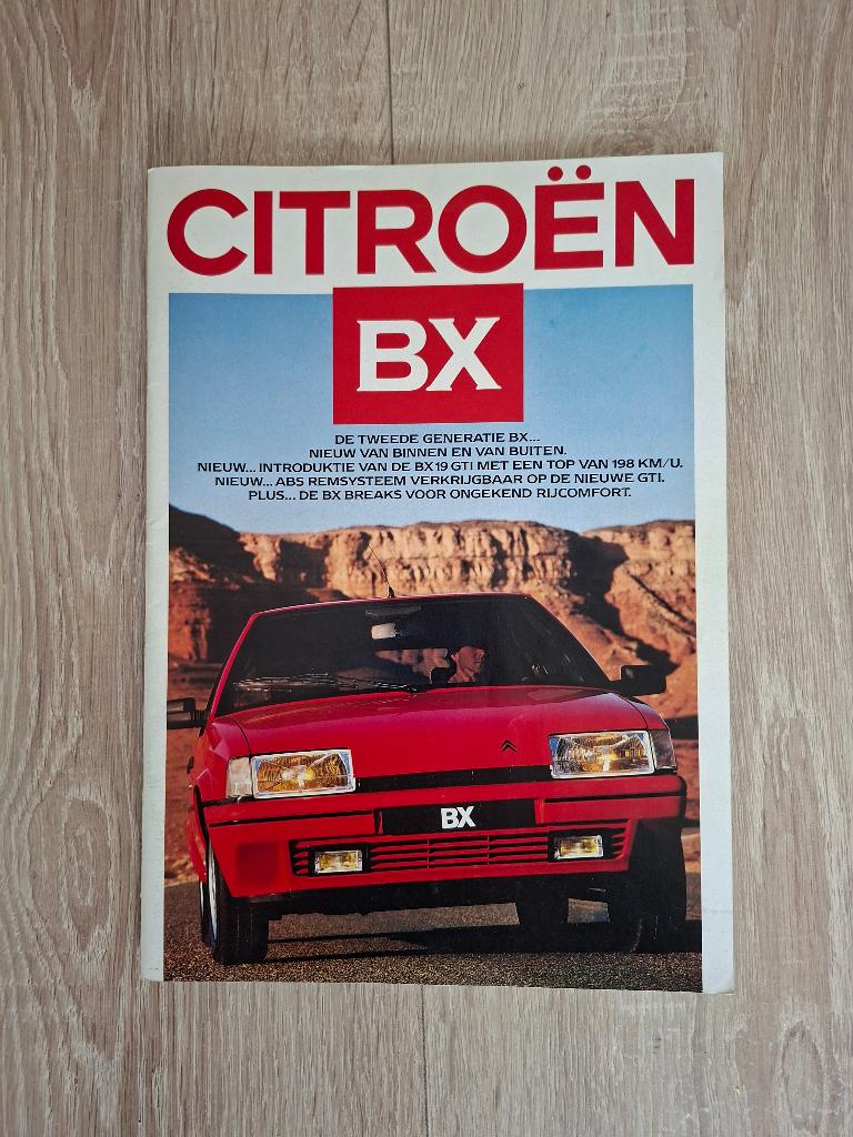Brochure Citroën BX, Ophalen of Verzenden, Zo goed als nieuw, Citroën