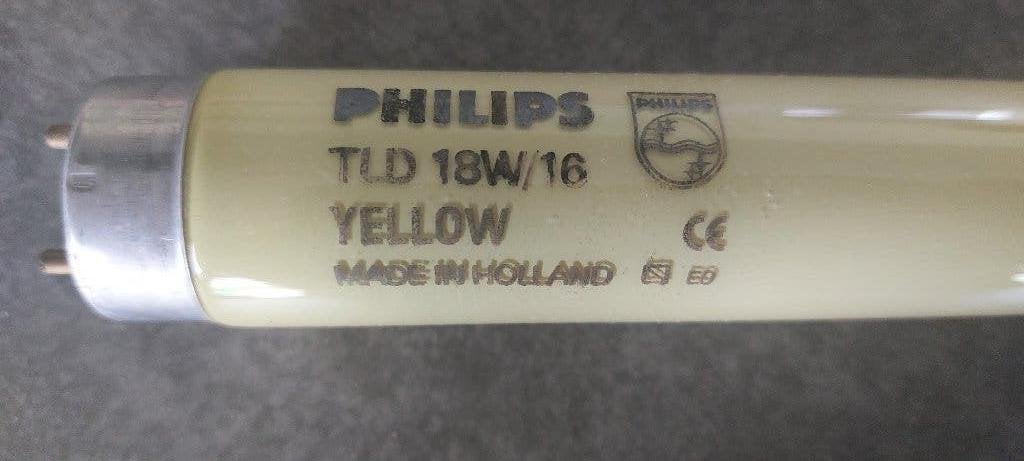 Philips TL-D Fluotone 18W/16 (Geel), G13 (TL), Overige lichtkleuren, Nieuw, TL-buis