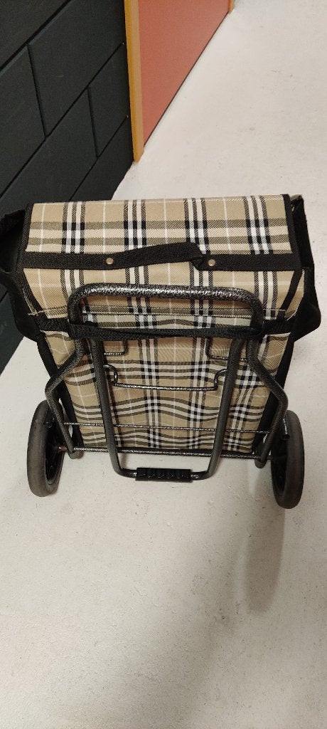 Boodschappentrolley, Ophalen, Beige, Zo goed als nieuw, Wieltjes