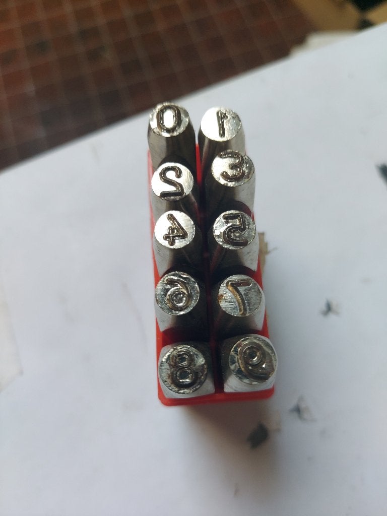 Slagcijfer set 5 mm gehard staal, Ophalen of Verzenden, Zo goed als nieuw, Gereedschapsset, Kraft Müller