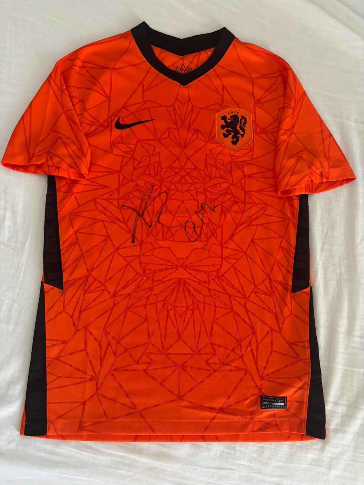 Gesigneerd Nederlandselftals shirt met bewijs | Simons & Aké, Ophalen of Verzenden, Nieuw, Shirt