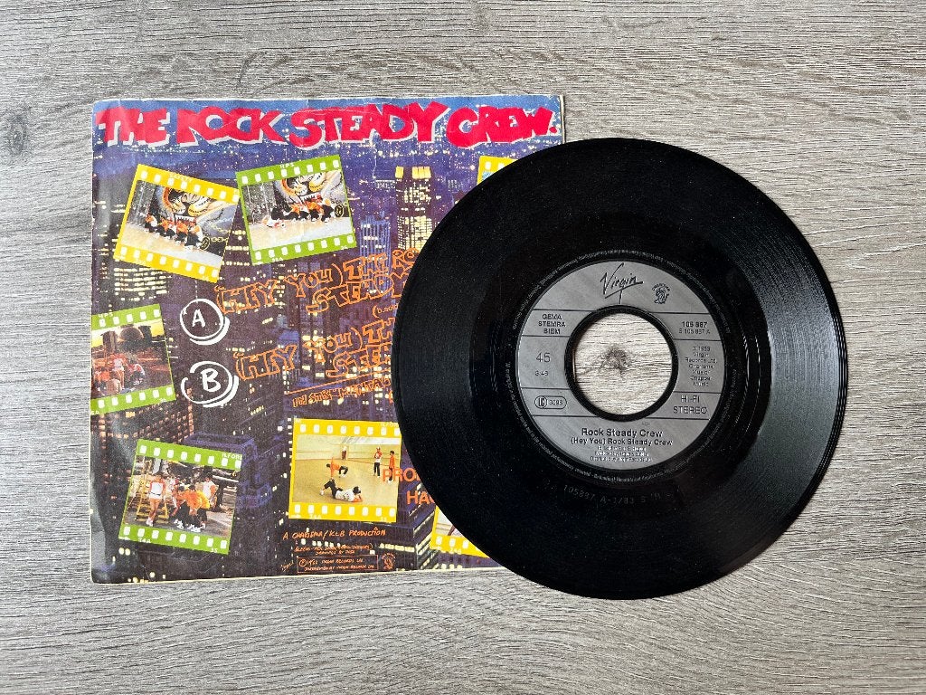 LP Single The rock steady crew, Cd's en Dvd's, Vinyl Singles, Gebruikt, Overige formaten, Ophalen of Verzenden, Pop