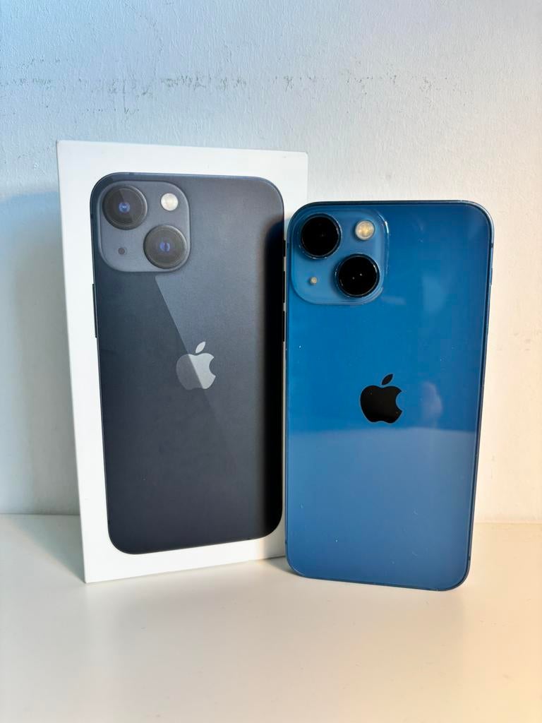 Iphone 13 Mini 128 GB, Ophalen, Blauw, 78 %, Zonder abonnement