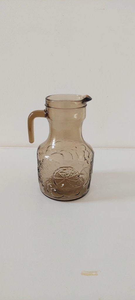 Jaren 70 glazen limonade kan rookglas Italy • 23 cm, Eu, Eu, Overige typen, Ophalen of Verzenden