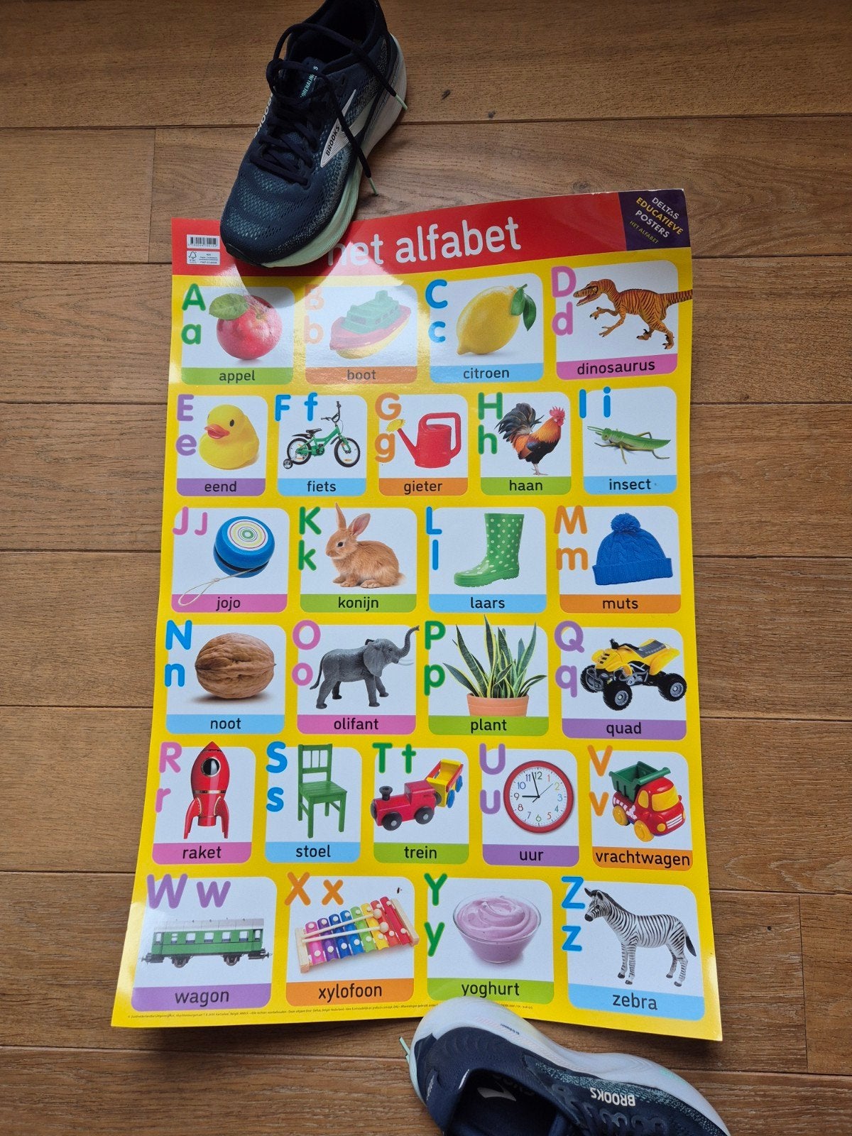 Educatieve Alfabet Poster voor Kinderen - Deltas, Ophalen, Zo goed als nieuw, Taal en Lezen