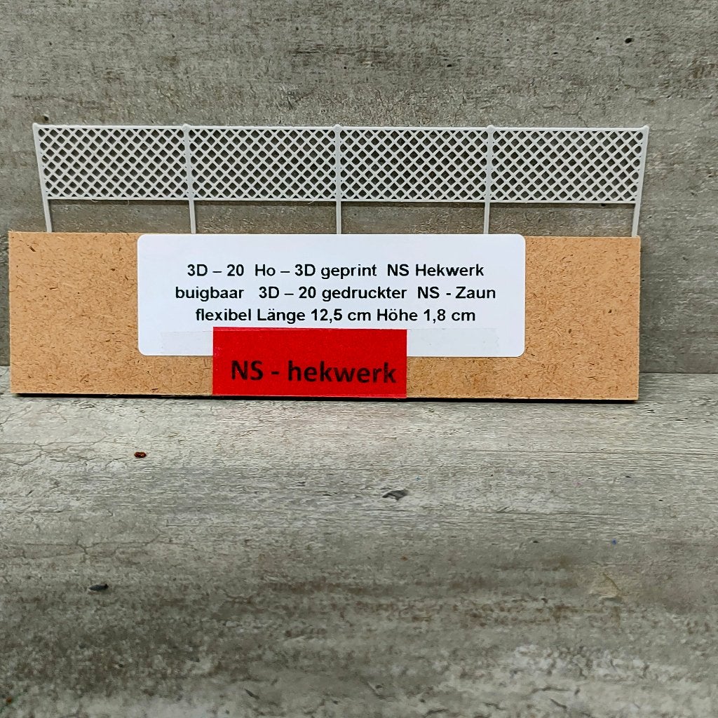 3D – 20 Ho –  NS Draad – Hekwerk 3D geprint flexibel, Overige merken, Gelijkstroom, Natuur, Nieuw