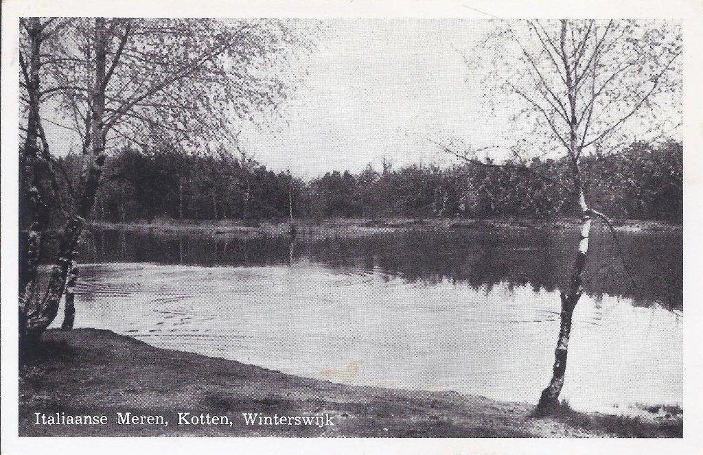 Winterswijk Italiaanse Meren Kotten Oude Ansichtkaart (B964), Ophalen of Verzenden, 1920 tot 1940, Gelopen, Gelderland