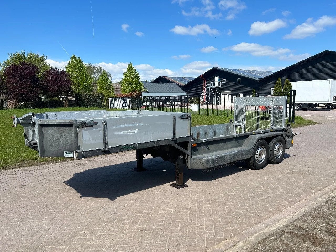 VELDHUIZEN Be oplegger 5.5 ton kuip dieplader roostervloer, Overige brandstoffen, Origineel Nederlands, Bedrijf, Aanhangers en Opleggers
