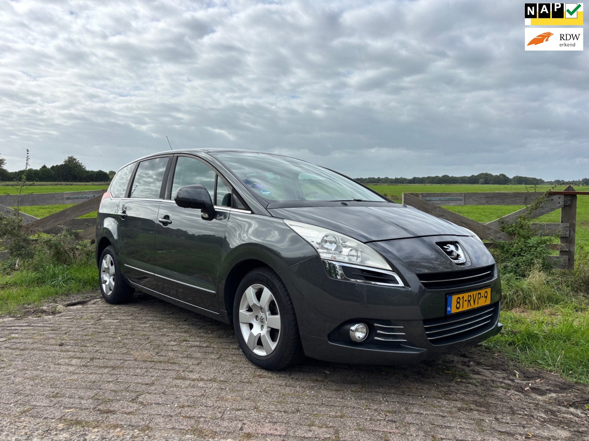 Peugeot 5008 1.6 THP Family 7p. Lage KM Stand, Voorwielaandrijving, Euro 5, Gebruikt, Bedrijf