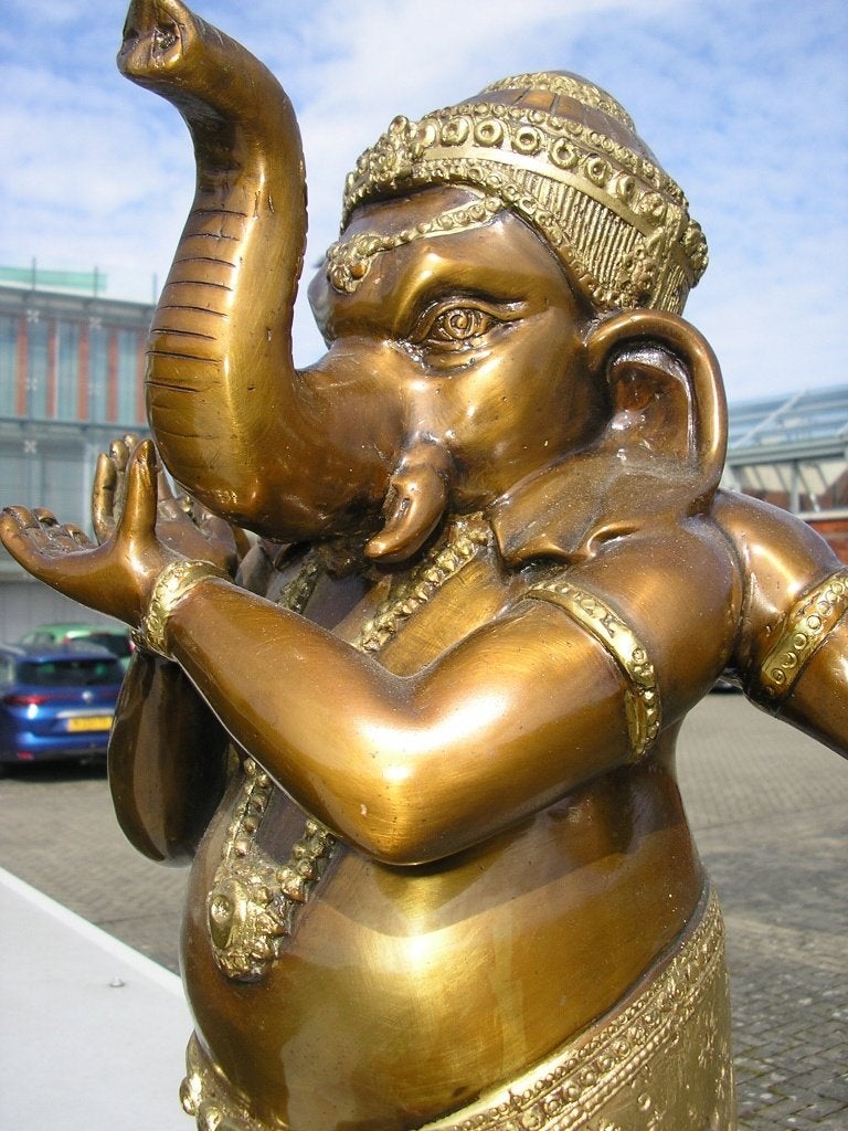 BRONZEN BEELD   GANESHA, Ophalen, Brons