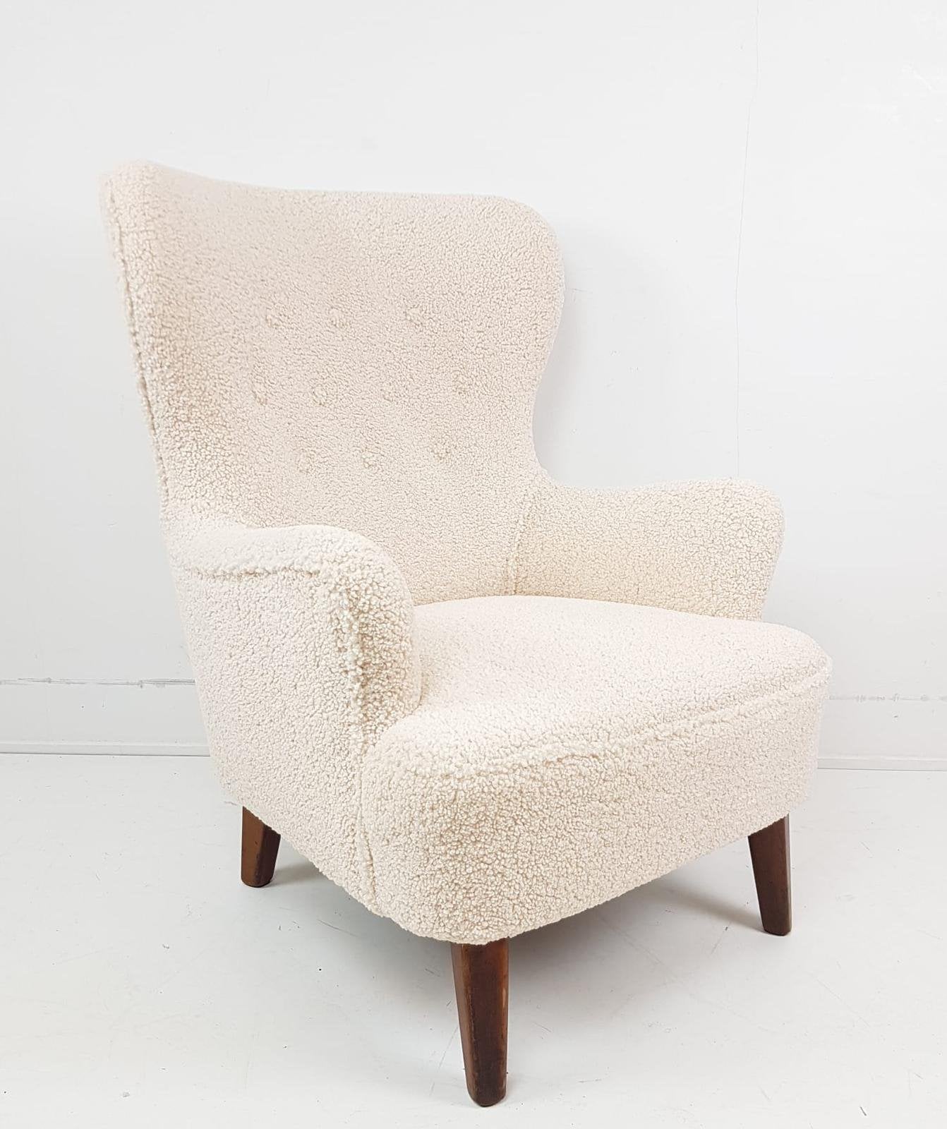 Vintage Artifort teddy stof nieuw | Theo Ruth fauteuil, Modern vintage, ., 75 tot 100 cm, Ophalen of Verzenden