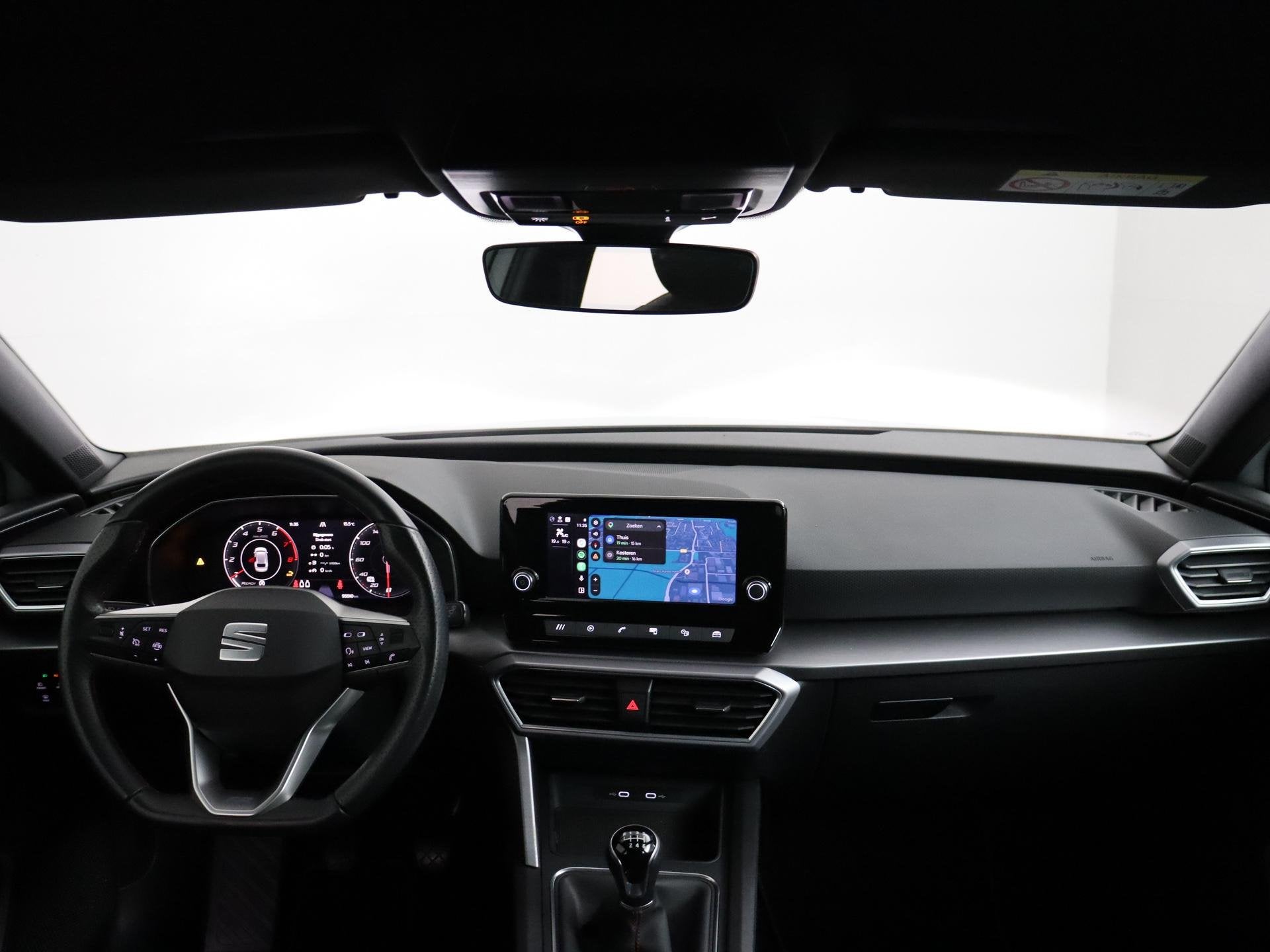 SEAT Leon Sportstourer 1.0 TSI FR | LED verlichting | Apple, Stof, Gebruikt, Leon, Wit