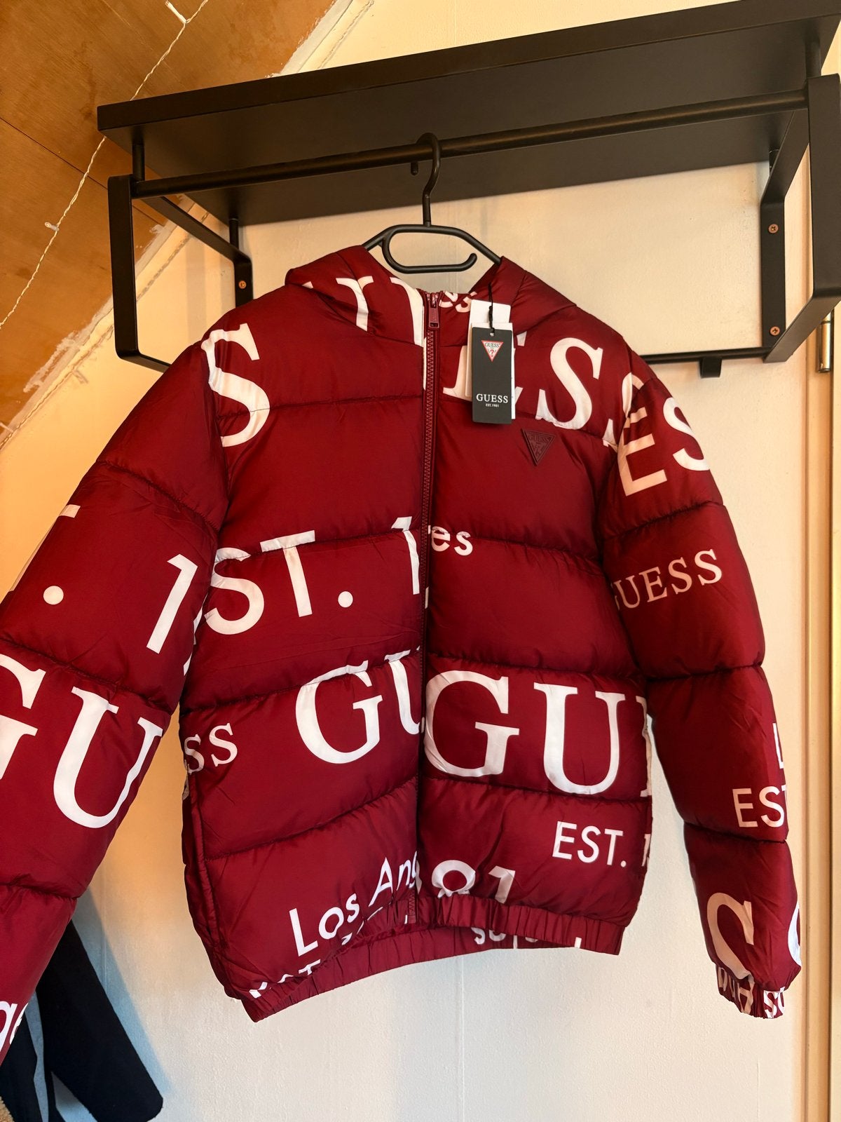 Guess Puffer Jas Rood Maat S, Ophalen of Verzenden, Nieuw, Maat 36 (S), Rood
