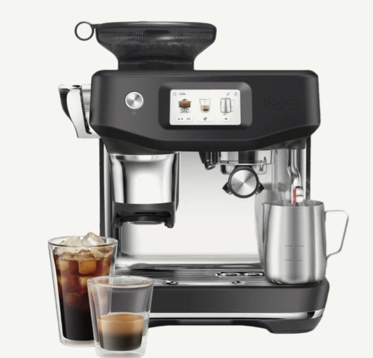 Sage Barista Touch Impress, 4 tot 10 kopjes, Afneembaar waterreservoir, Koffiemachine, Nieuw