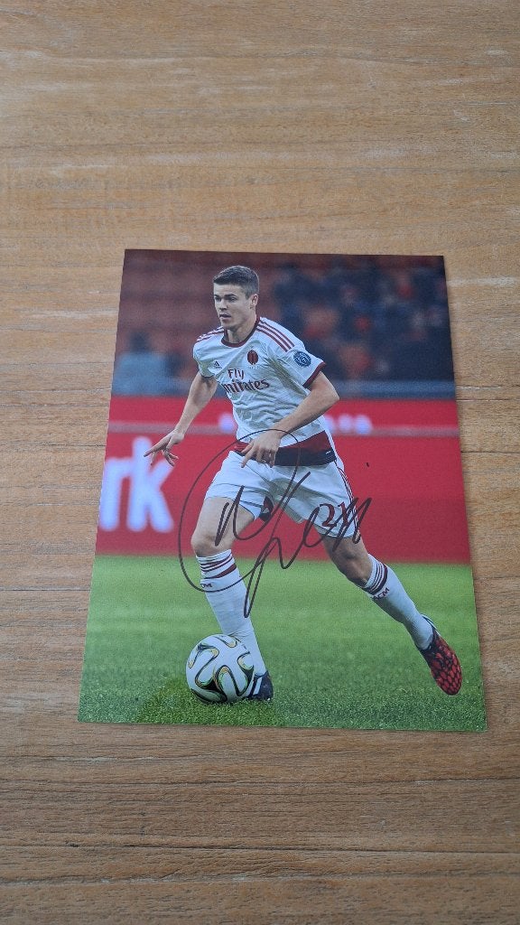 Foto 20x25cm met handtekening; Marco van Ginkel # AC Milan, Ophalen of Verzenden, Nieuw, Buitenlandse clubs, Overige typen