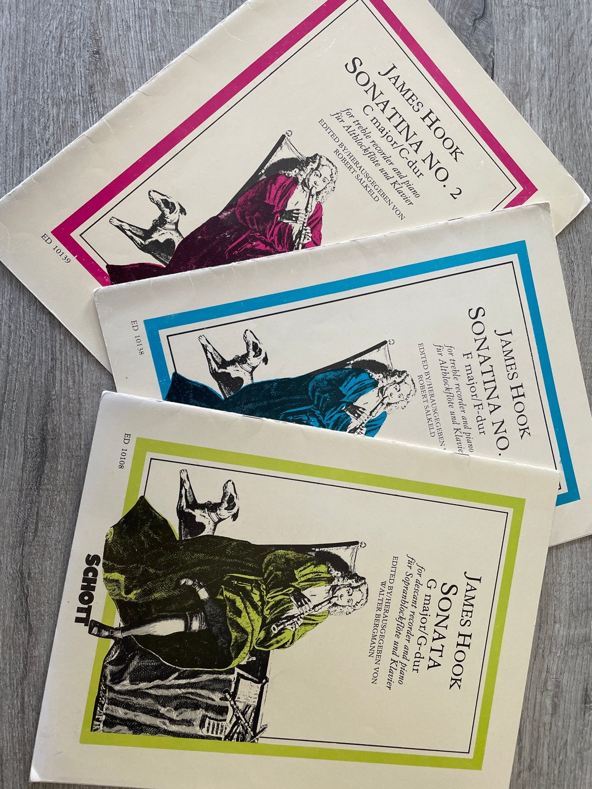 Blokfluit/Dwarsfluit boeken met pianobegeleiding, Gebruikt, Klassiek, Overige soorten, Ophalen of Verzenden