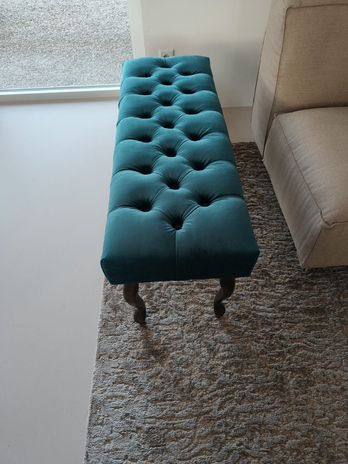Klassiek blauw bankje, Antiek en Kunst, Ophalen