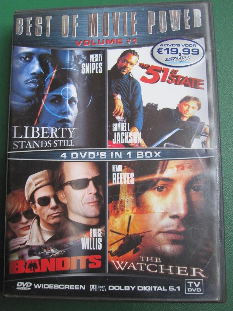Best of Movie Power 1 (4 films op 4 disc), Vanaf 16 jaar, Ophalen of Verzenden, Zo goed als nieuw