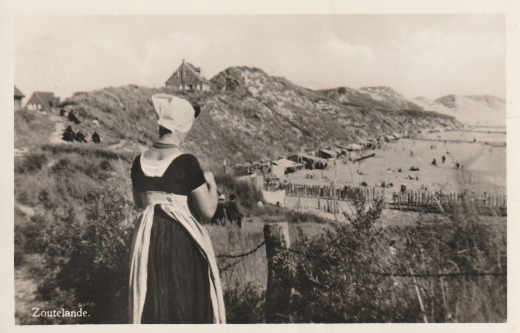 ZOUTELANDE Duin Strand Klederdracht, Verzenden, 1940 tot 1960, Gelopen, Zeeland