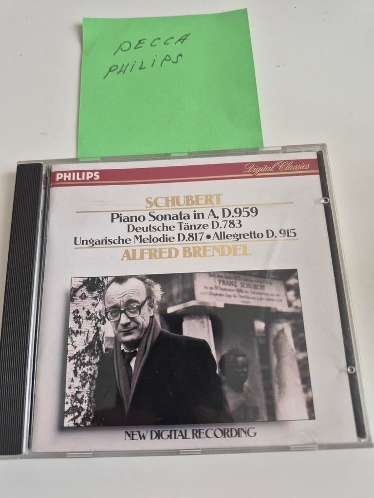 Schubert Piano Sonate D.959 - Alfred Brendel (Philips CD), Ophalen of Verzenden