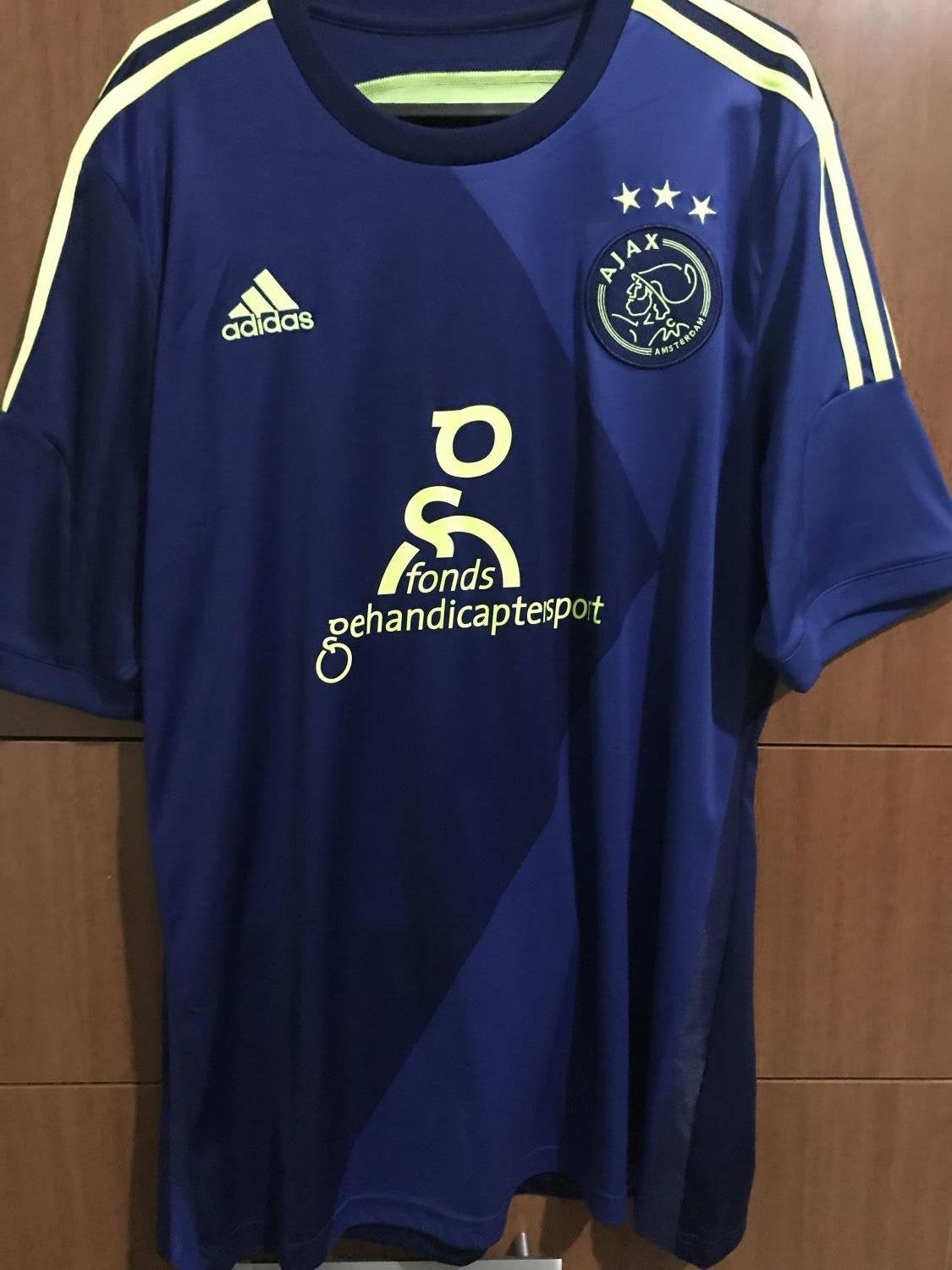 Ajax uitshirt 2017/2018 - Adidas - Maat M, Ophalen of Verzenden, Zo goed als nieuw, Voetbal, Maat 48/50 (M)